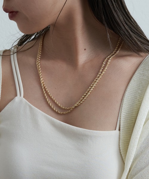 COLONY 2139（コロニートゥーワンスリーナイン）の「2連ロープチェーンネックレス（ネックレス・レディース・シルバー/ゴールド・FREE）」の15枚目の写真