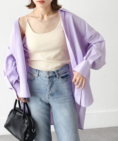 Chillfar（チルファー）の「パット付きキャミソール（キャミソール・レディース・グレイッシュベージュ/アイボリー/ブラック/レモンイエロー/オレンジ・FREE）」の6枚目の写真