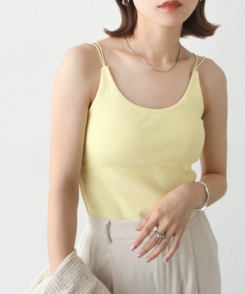 Chillfar（チルファー）の「パット付きキャミソール（キャミソール・レディース・グレイッシュベージュ/アイボリー/ブラック/レモンイエロー/オレンジ・FREE）」の21枚目の写真