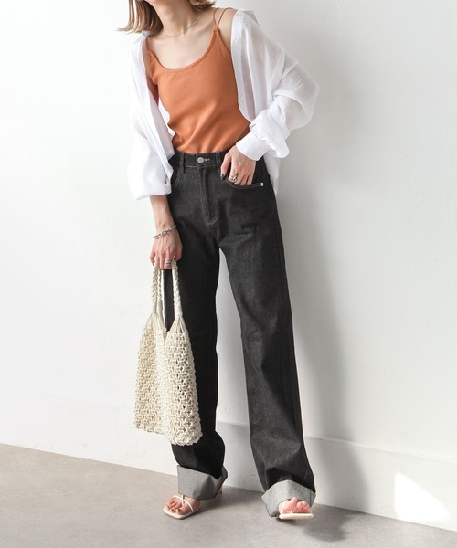 Chillfar（チルファー）の「パット付きキャミソール（キャミソール・レディース・グレイッシュベージュ/アイボリー/ブラック/レモンイエロー/オレンジ・FREE）」の22枚目の写真