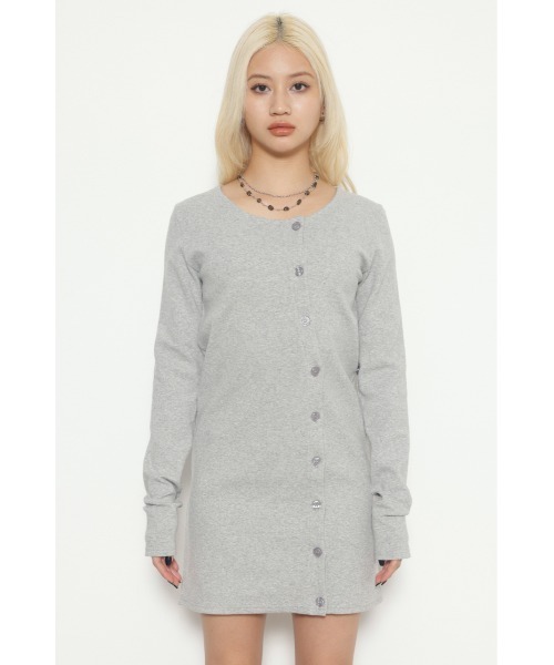 LAGUA GEM(ラグアジェム)の「USEFUL CUT ミニワンピース(ワンピース・レディース・ライトカーキ/杢グレー/ブラック・SMALL/MEDIUM)」の13枚目の写真