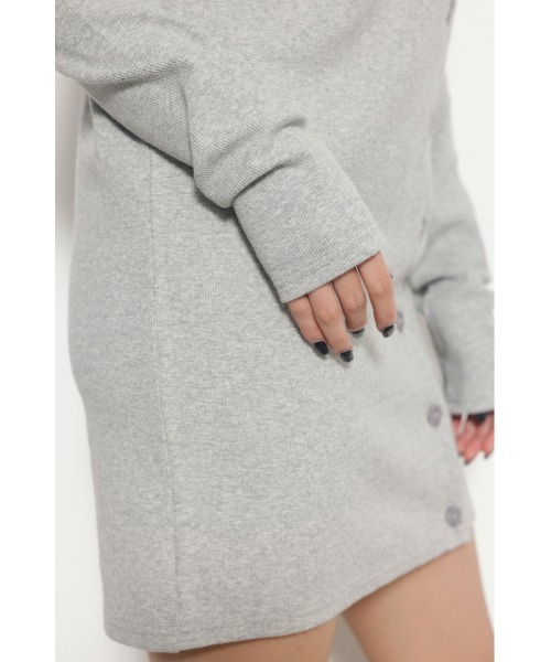 LAGUA GEM(ラグアジェム)の「USEFUL CUT ミニワンピース(ワンピース・レディース・ライトカーキ/杢グレー/ブラック・SMALL/MEDIUM)」の6枚目の写真