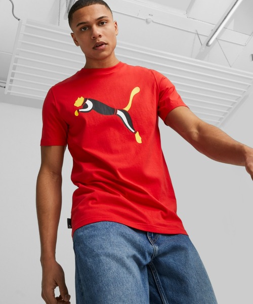 PUMA（プーマ）の「PUMA プーマ メンズ グラフィックス ICONIC CAT Tシャツ（Tシャツ/カットソー・メンズ・ブラック/ホワイト/レッド・SMALL/X-SMALL/X-LARGE/LARGE/MEDIUM）」の3枚目の写真