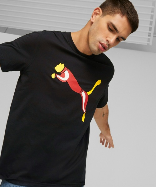 PUMA（プーマ）の「PUMA プーマ メンズ グラフィックス ICONIC CAT Tシャツ（Tシャツ/カットソー・メンズ・ブラック/ホワイト/レッド・SMALL/X-SMALL/X-LARGE/LARGE/MEDIUM）」の2枚目の写真