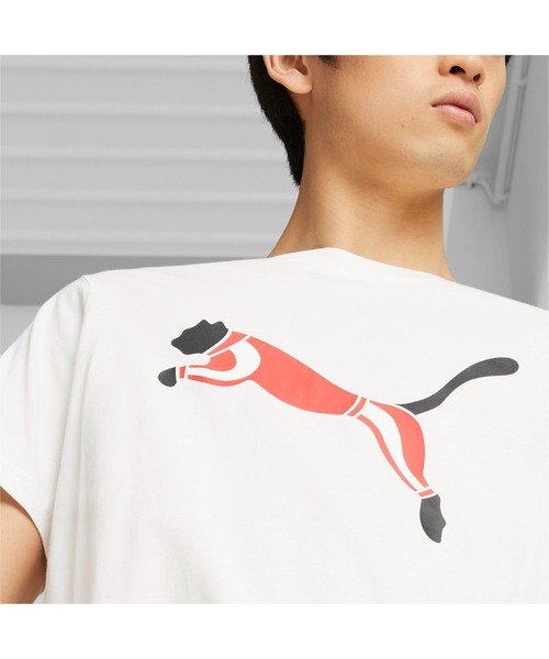 PUMA（プーマ）の「PUMA プーマ メンズ グラフィックス ICONIC CAT Tシャツ（Tシャツ/カットソー・メンズ・ブラック/ホワイト/レッド・SMALL/X-SMALL/X-LARGE/LARGE/MEDIUM）」の15枚目の写真