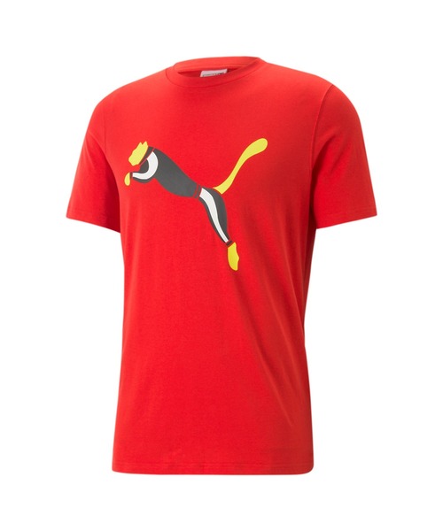 PUMA（プーマ）の「PUMA プーマ メンズ グラフィックス ICONIC CAT Tシャツ（Tシャツ/カットソー・メンズ・ブラック/ホワイト/レッド・SMALL/X-SMALL/X-LARGE/LARGE/MEDIUM）」の5枚目の写真