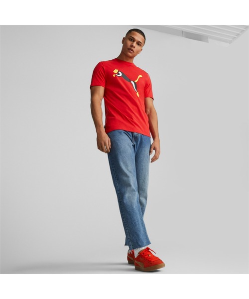 PUMA（プーマ）の「PUMA プーマ メンズ グラフィックス ICONIC CAT Tシャツ（Tシャツ/カットソー・メンズ・ブラック/ホワイト/レッド・SMALL/X-SMALL/X-LARGE/LARGE/MEDIUM）」の13枚目の写真