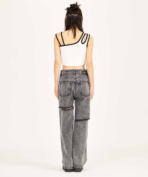 X-girl（エックスガール）の「ASYMMETRICAL TANK TOP（タンクトップ 