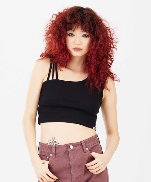 X-girl（エックスガール）の「ASYMMETRICAL TANK TOP（タンクトップ 