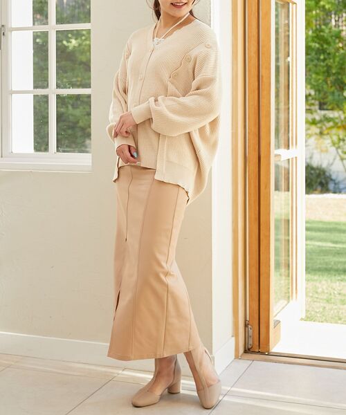 MAJESTIC LEGON（マジェスティックレゴン）の「ストレッチタイトスカート（スカート・レディース・ネイビー/ベージュ/アイボリー・SMALL/MEDIUM）」の13枚目の写真