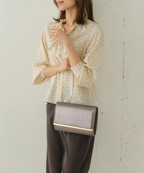 RODE SKO（ロデスコ）の「サブバッグ付3WAYパーティクラッチ（クラッチバッグ・レディース・シルバー/ゴールド/グレー・ONE）」の10枚目の写真