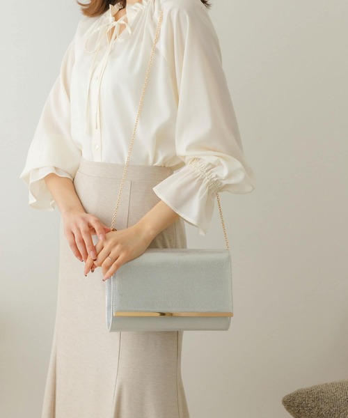 RODE SKO（ロデスコ）の「サブバッグ付3WAYパーティクラッチ（クラッチバッグ・レディース・シルバー/ゴールド/グレー・ONE）」の11枚目の写真