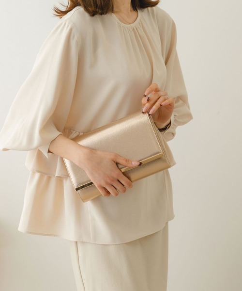 RODE SKO（ロデスコ）の「サブバッグ付3WAYパーティクラッチ（クラッチバッグ・レディース・シルバー/ゴールド/グレー・ONE）」の21枚目の写真