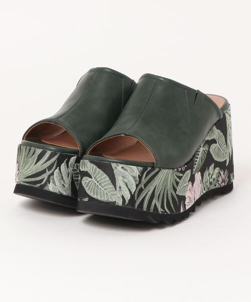 YOSUKE（ヨースケ）の「「YOSUKE/ヨースケ」厚底フラットサンダル（サンダル・レディース・ブラックミックス/グリーン系その他/レッド系その他/ブラック/ベージュ系その他/ブラック系その他・S/M/L/LL）」の5枚目の写真