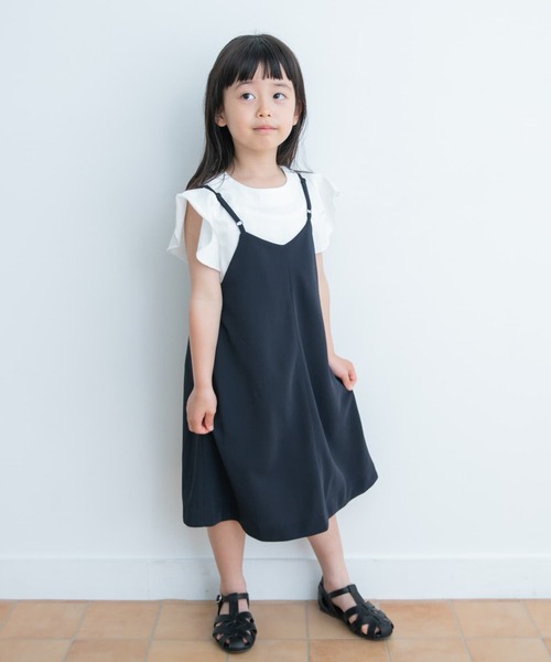 URBAN RESEARCH DOORS(アーバンリサーチドアーズ)の「エステルツイルキャミワンピース(KIDS)(ワンピース・キッズ・ブルー/ネイビー・105/120/135)」の2枚目の写真