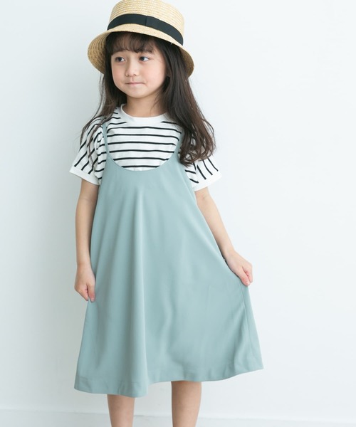 URBAN RESEARCH DOORS(アーバンリサーチドアーズ)の「エステルツイルキャミワンピース(KIDS)(ワンピース・キッズ・ブルー/ネイビー・105/120/135)」の5枚目の写真