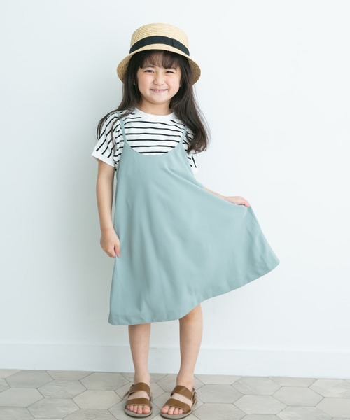 URBAN RESEARCH DOORS(アーバンリサーチドアーズ)の「エステルツイルキャミワンピース(KIDS)(ワンピース・キッズ・ブルー/ネイビー・105/120/135)」の6枚目の写真