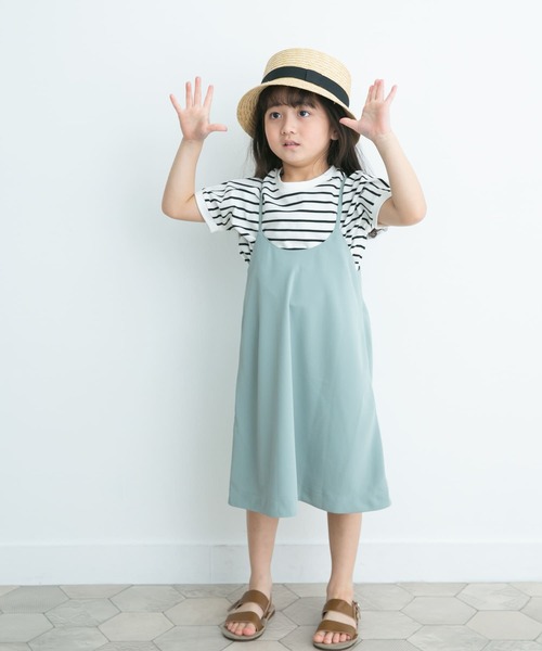 URBAN RESEARCH DOORS(アーバンリサーチドアーズ)の「エステルツイルキャミワンピース(KIDS)(ワンピース・キッズ・ブルー/ネイビー・105/120/135)」の9枚目の写真