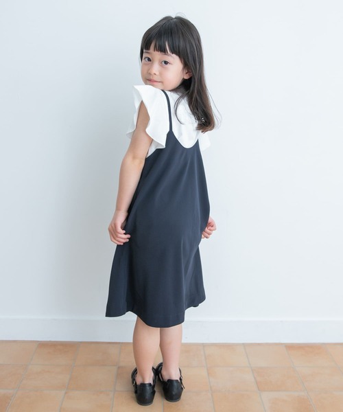 URBAN RESEARCH DOORS(アーバンリサーチドアーズ)の「エステルツイルキャミワンピース(KIDS)(ワンピース・キッズ・ブルー/ネイビー・105/120/135)」の12枚目の写真