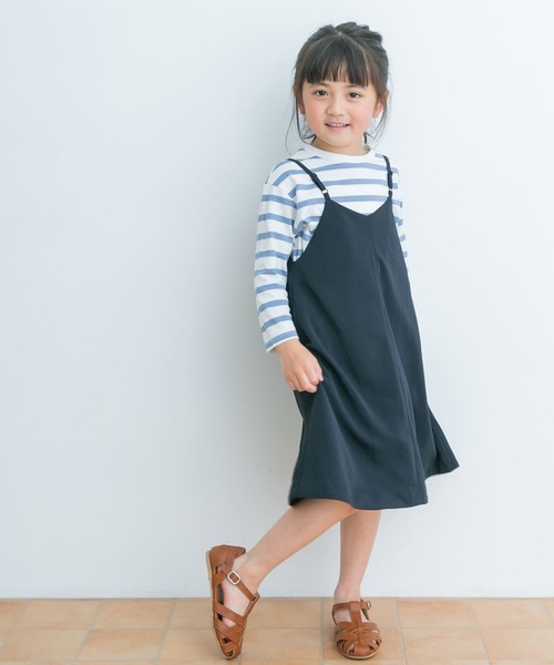 URBAN RESEARCH DOORS(アーバンリサーチドアーズ)の「エステルツイルキャミワンピース(KIDS)(ワンピース・キッズ・ブルー/ネイビー・105/120/135)」の15枚目の写真