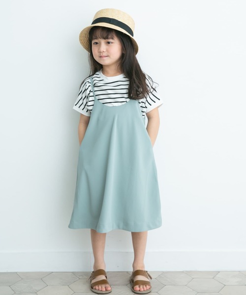 URBAN RESEARCH DOORS(アーバンリサーチドアーズ)の「エステルツイルキャミワンピース(KIDS)(ワンピース・キッズ・ブルー/ネイビー・105/120/135)」の3枚目の写真