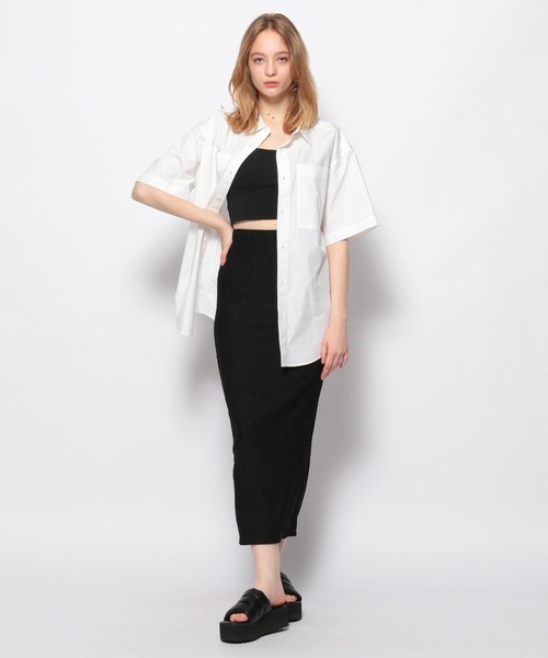 FOREVER 21(フォーエバー トゥエンティーワン)の「【STREET】ダブルポケットBIGシャツ(シャツ/ブラウス・レディース・レッド/ホワイト/ブルー・FREE)」の22枚目の写真
