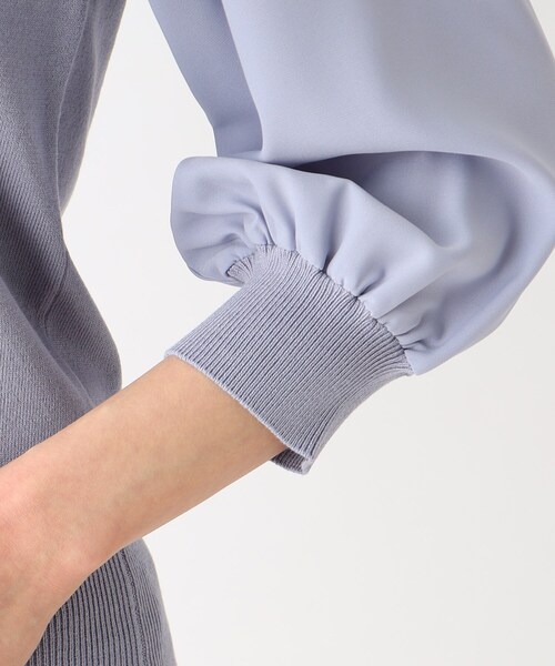 index（インデックス）の「◆ドッキングスリーブ ビジューネックニット（ニット/セーター・レディース・イエロー系その他/ホワイト系/ライトブルー/ライトグレー/ネイビー・36/38/42/40）」の19枚目の写真