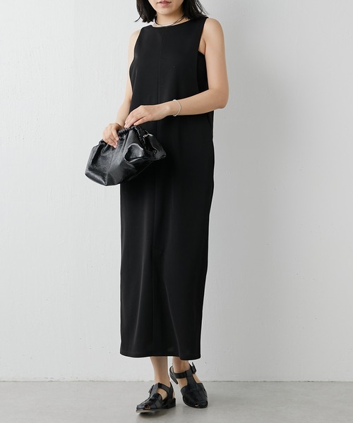Whim Gazette(ウィムガゼット)の「【THE PAUSE】2WAYジャンパースカート(ワンピース・レディース・ブラック・FREE)」の2枚目の写真
