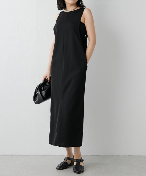 Whim Gazette(ウィムガゼット)の「【THE PAUSE】2WAYジャンパースカート(ワンピース・レディース・ブラック・FREE)」の3枚目の写真