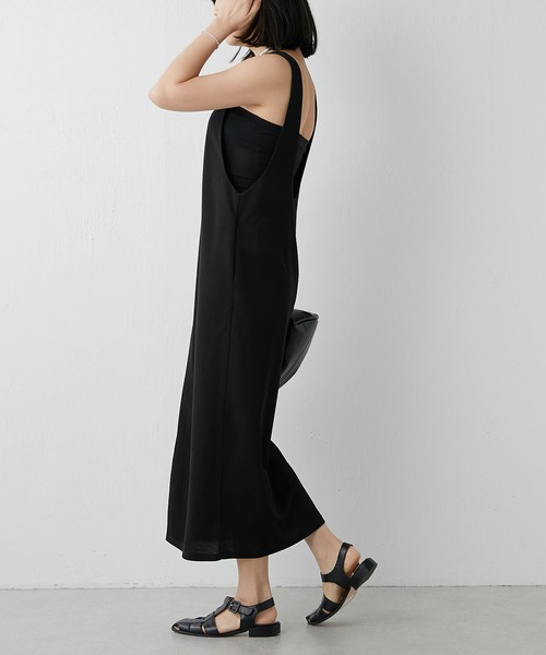 Whim Gazette(ウィムガゼット)の「【THE PAUSE】2WAYジャンパースカート(ワンピース・レディース・ブラック・FREE)」の4枚目の写真