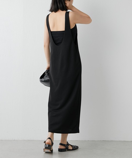 Whim Gazette(ウィムガゼット)の「【THE PAUSE】2WAYジャンパースカート(ワンピース・レディース・ブラック・FREE)」の6枚目の写真