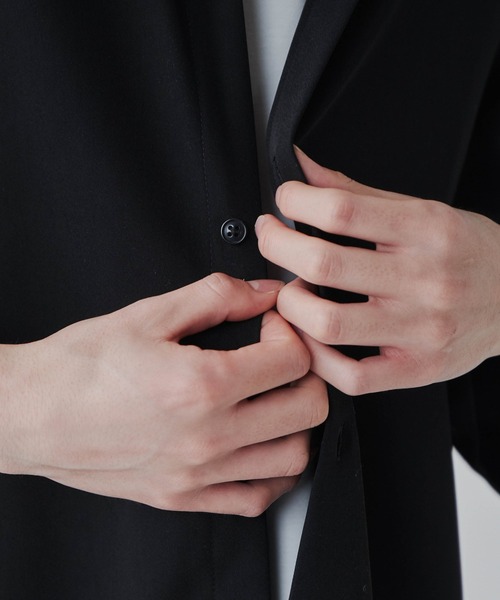 LUCY（ルーシー）の「LUCY/【セットアップ対応】トロミ BIGシャツ（シャツ/ブラウス・メンズ・ブラック/ダークグレー/ブルー系その他/パープル/ダークブラウン・MEDIUM/LARGE）」の13枚目の写真