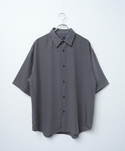 LUCY（ルーシー）の「LUCY/【セットアップ対応】トロミ BIGシャツ（シャツ/ブラウス・メンズ・ブラック/ダークグレー/ブルー系その他/パープル/ダークブラウン・MEDIUM/LARGE）」の15枚目の写真