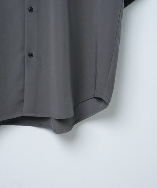 LUCY（ルーシー）の「LUCY/【セットアップ対応】トロミ BIGシャツ（シャツ/ブラウス・メンズ・ブラック/ダークグレー/ブルー系その他/パープル/ダークブラウン・MEDIUM/LARGE）」の19枚目の写真