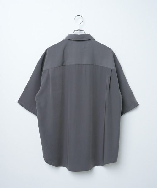 LUCY（ルーシー）の「LUCY/【セットアップ対応】トロミ BIGシャツ（シャツ/ブラウス・メンズ・ブラック/ダークグレー/ブルー系その他/パープル/ダークブラウン・MEDIUM/LARGE）」の22枚目の写真