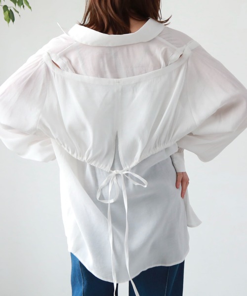 archives（アルシーヴ）の「マルチＷＡＹ袖取外しシャツ（シャツ/ブラウス・レディース・オフホワイト/ブラック/ラベンダー/ミント・MEDIUM）」の16枚目の写真