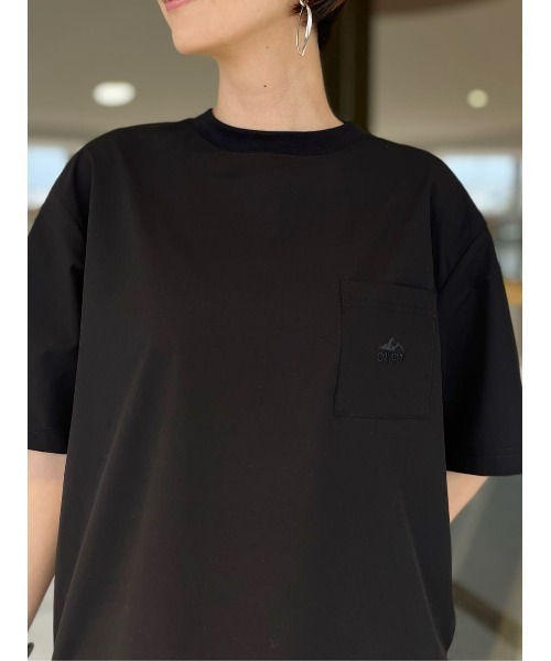 CAMP7(キャンプセブン)の「【CAMP7】ロゴ刺繍Tシャツ / UVカット(Tシャツ/カットソー・レディース・カーキブラウン/グレー/ブラック・M/L)」の22枚目の写真