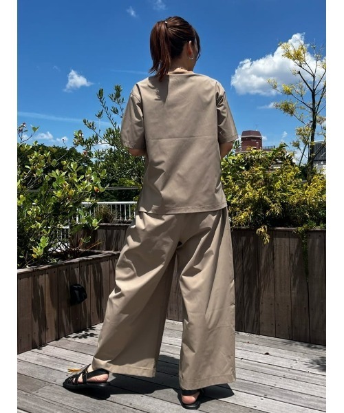 CAMP7(キャンプセブン)の「【CAMP7】ロゴ刺繍Tシャツ / UVカット(Tシャツ/カットソー・レディース・カーキブラウン/グレー/ブラック・M/L)」の17枚目の写真