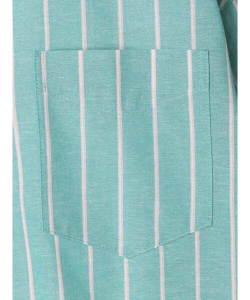 Green　Parks（グリーンパークス）の「麻混オーバーサイズシャツチュニック（チュニック・レディース・グリーン系その他3/ピンク系その他/オフホワイト/サックスブルー・FREE）」の16枚目の写真