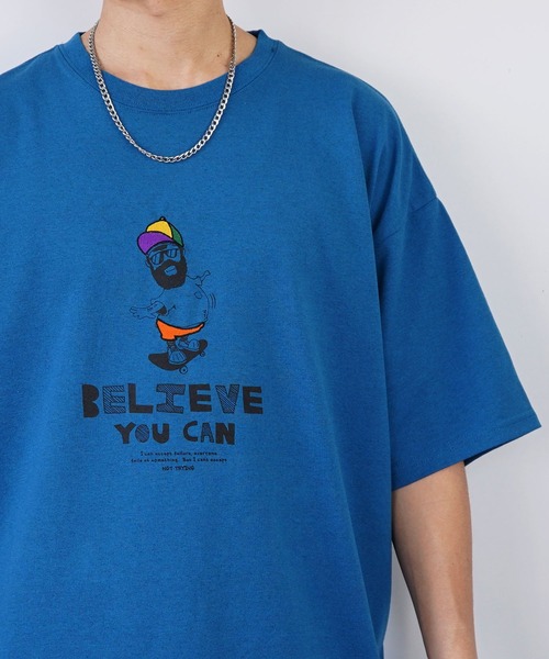 FUNALIVE（ファンアライブ）の「bearded man 刺繍Tシャツ（Tシャツ/カットソー・メンズ・B/ホワイト/グリーン/ピンク/ライトブラック/その他2/その他3/A/C/その他4/その他1/D/モカ/サックスブルー/ブラック/ホワイト系・LL/L/M）」の11枚目の写真