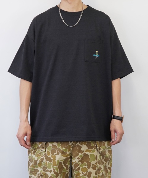 FUNALIVE（ファンアライブ）の「bearded man 刺繍Tシャツ（Tシャツ/カットソー・メンズ・B/ホワイト/グリーン/ピンク/ライトブラック/その他2/その他3/A/C/その他4/その他1/D/モカ/サックスブルー/ブラック/ホワイト系・LL/L/M）」の18枚目の写真