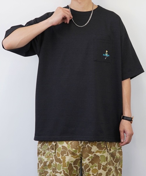 FUNALIVE（ファンアライブ）の「bearded man 刺繍Tシャツ（Tシャツ/カットソー・メンズ・B/ホワイト/グリーン/ピンク/ライトブラック/その他2/その他3/A/C/その他4/その他1/D/モカ/サックスブルー/ブラック/ホワイト系・LL/L/M）」の19枚目の写真