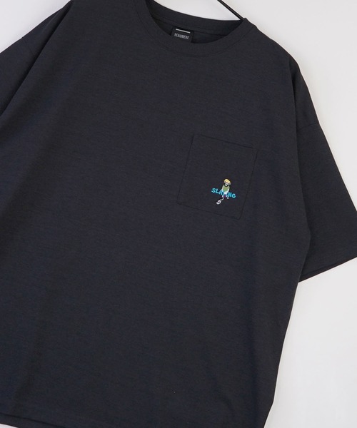 FUNALIVE（ファンアライブ）の「bearded man 刺繍Tシャツ（Tシャツ/カットソー・メンズ・B/ホワイト/グリーン/ピンク/ライトブラック/その他2/その他3/A/C/その他4/その他1/D/モカ/サックスブルー/ブラック/ホワイト系・LL/L/M）」の17枚目の写真