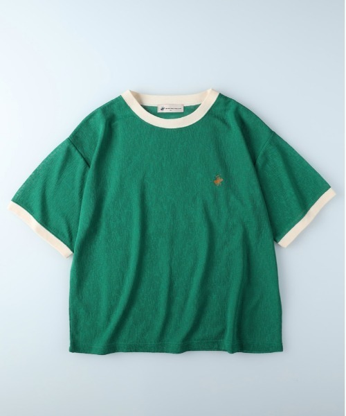 BEVERLY HILLS POLO CLUB(ビバリーヒルズポロクラブ)の「【BEVERLY HILLS POLO CLUB】リンガーシアーニット(Tシャツ/カットソー・レディース・グリーン/オレンジ/ダークグレー・L/M)」の13枚目の写真