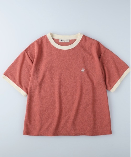 BEVERLY HILLS POLO CLUB(ビバリーヒルズポロクラブ)の「【BEVERLY HILLS POLO CLUB】リンガーシアーニット(Tシャツ/カットソー・レディース・グリーン/オレンジ/ダークグレー・L/M)」の19枚目の写真