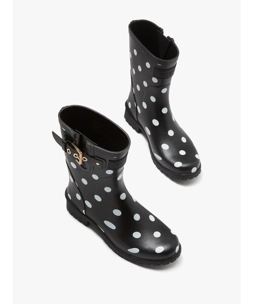 kate spade new york(ケイトスペード ニューヨーク)の「カリーナ レインブーツ(レインシューズ・レディース・ブラック・7/6/8/5)」の2枚目の写真