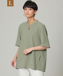 EVEX by KRIZIA（エヴェックスバイクリツィア）の「【L】【接触冷感】【吸水速乾】【ウォッシャブル】スーパードライツイルブラウス（シャツ/ブラウス）」