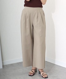 libelle more | 《洗える》リネンタッチ 美シルエットパンツ(スラックス)