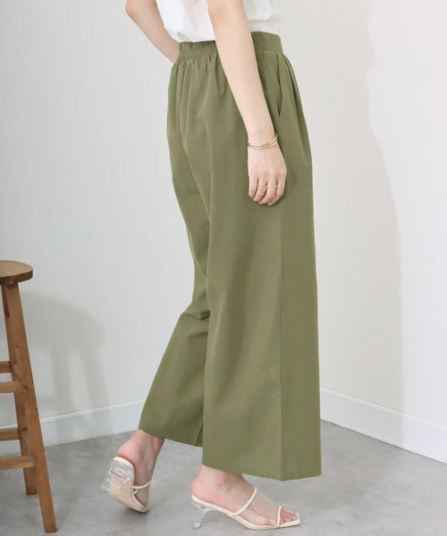 libelle more（リベル モア）の「《洗える》リネンタッチ　美シルエットパンツ（スラックス・レディース・カーキ/グレイッシュベージュ/ブラック・M/L）」の21枚目の写真