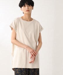 THE SHOP TK （ザ ショップ ティーケー ）の「◆【チュニック丈/腕周りカバー/洗濯機で洗える】裾タックコクーンプルオーバー（Tシャツ/カットソー・レディース）」